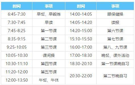 高中上课时间怎么安排(时间安排得建议)