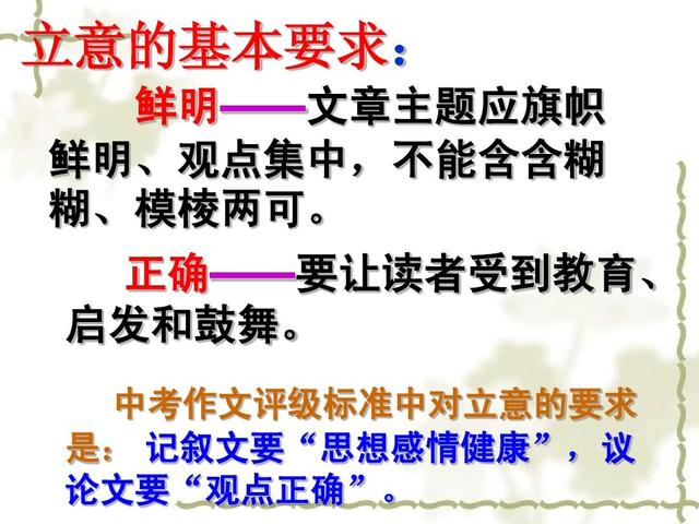 中学作文怎么立意(立意的方法和技巧)